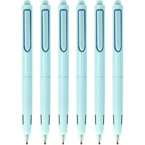 Silent Pens,Black Ink,0.5mm Retractable Rolling Pens for Journaling Sketching Drawing Notetaking,6 Count Pack of 1(154-Blue6)