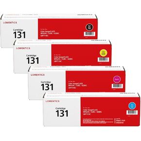 131 Toner Cartridge Replacement for Canon 131 131H CRG131 for Color imageCLASS MF8280Cw MF624Cw MF628Cw Printer ( Black, Cyan, Magenta, Yellow,4 Pack)