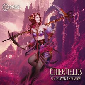 Awaken Realms Etherfields Board Game 5th Player Expansion | Fantasy Strategy Game | Cooperative Narrative Adventure Game for Adults | Ages 14+ | 1-5 Players | Avg. Playtime 90-180 Mins | Made
