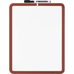 Mr. Pen- Dry Erase Board, 14" x 11" with a Black Dry Erase Marker, Brown Frame, Small White Board, White Board for Kids, White Board for Students, Small Dry Erase Board, Mini White Board