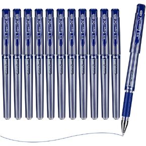 M&G Gel Pens, 1.0mm Black Ink Gel Pens Medium Point, Quick Dry Gel Ink Pens Bulk Smooth Writing with Soft Anti-Slip Grip & Plug-In Cover for Journaling Office Supplies School Women Men (12 Pack)