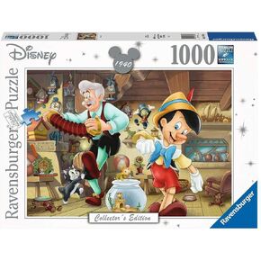 Ravensburger Disney Pinocchio 1000 Piece Jigsaw Puzzle - Unique Softclick Technology Vibrant, Glare-Free Artwork | Sustainable Forestry Sourced Material