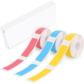 D30 Label Maker Tape, 12mm × 40 mm Label Tape, Label Printer Paper Thermal Sticker Label Tape for Home, School, and Office, 160 Tapes/Roll, 3-Roll, Laser