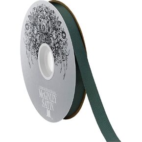 McGinley Mills 9/16" W Acetate Satin Ribbon, Hunter Green, 100 Yard Spool