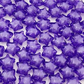 200pcs 11mm Acrylic Star Beads Spacer Beads for DIY Jewelry Making Bracelet Necklace Key Chains Handmade Craft(Red)