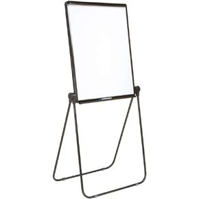 Quartet Easel, Standard, 70" High, Adjustable, 27" x 34" Whiteboard, Reversible, Flip Chart Holder, Ultima, Black Frame (101EL)