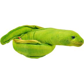 Wild Republic Living Ocean Green Moray EEL, Stuffed Animal, 54 Inches, Plush Toy, Fill is Spun Recycled Water Bottles
