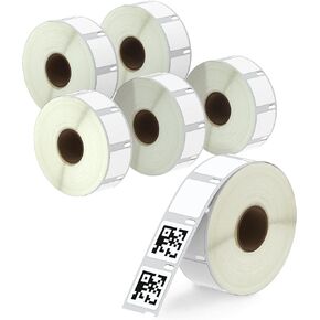 BETCKEY - Compatible DYMO 30332 (1" x 1") Square Multipurpose Labels - Compatible with DYMO Labelwriter 450, 4XL & Zebra Desktop Printers [16 Rolls/12000 Labels]