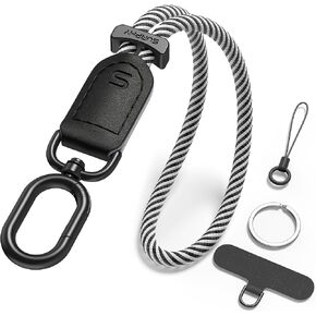 SURPHY Phone Wrist Strap, Keychain Wristlet, Wrist Lanyard with Tether Tab, Key Chain for Women, Phone Charm Strap