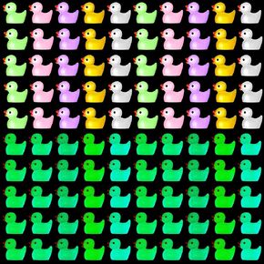50 Pieces Mini Resin Ducks Decoration Miniature Ornament Tiny Ducks for DIY Garden Dollhouse Duck Accessories Baby Shower Birthday Party Favors Desk Room Crafts Decor (Assorted Color)