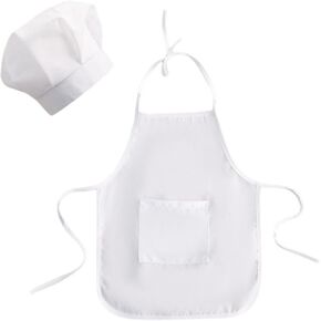 JIAHG Newborn Baby Photography Props Outfit Cute Baby Chef Hat and Apron Set for Boys Girls Photoshoot Halloween Costume