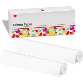 4 Rolls 8.5'' x 11'' Phomemo Portable Printer Thermal Paper,US Letter Size, Thermal Roll Paper Compatible with M832 M833 M834 M835