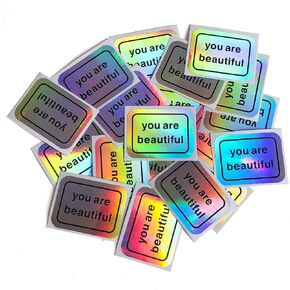 You Are Beautiful Holographic 50 Sticker Pack
