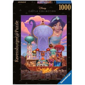 Ravensburger Disney Castle Puzzle: Jasmine Edition | 1000-Piece Jigsaw | Unique Softclick Technology | Agrabah Palace Theme | FSC Certified