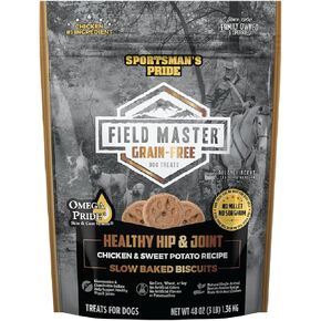 Sportsman's Pride Field Master Healthy Hip & Joint Chicken & Sweet Potato Recipe Grain-Free Dog Biscuits, 3 lb.