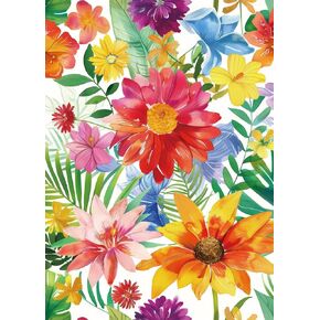 Colorful Flowers Puzzle for Adults 1000 Pieces, Sunflower Plant Puzzle Flower Jigsaw Puzzles Collage Puzzles for Challenging, Religious Puzzles as Flowers Decor