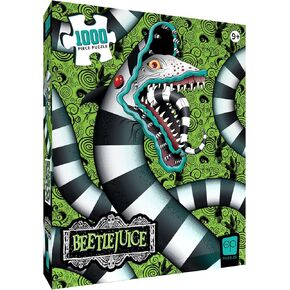 Beetlejuice Sandworm! 1,000 Piece Jigsaw Puzzle, Dimensions 19" x 27", Featuring The Sandworm from Tim Burton’s Classic Film, Challenging and Engaging Officially Licensed Beetlejuice Merchandise