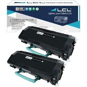 LCL Compatible Toner Cartridge Replacement for Lexmark E260A21A E260 E260d E260dn E260dtn E260dt E360 E360dn E360dtn E360d E460 E460dn E460dw E462dtn E462 E460d E460dtn (2-Pack Black)