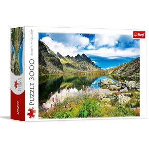 Trefl Starolesnianski Pond ، Tatras ، Slovakia 3000 قطعة بانورامز اللغز الأحمر 46 "x33" ، لغز DIY ، المرح الإبداعي ، اللغز الكلاسيكي للبالغين والأطفال من 15 عامًا