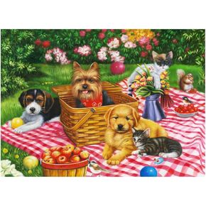 Dementia Puzzles 64 Large Piece Jigsaw Puzzles Dementia Activities for Seniors or Elderly Alzheimer's Patients – Picnic Time in Kuwait