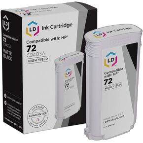 LD Products Remanufactured Replacement for HP 72 Ink Cartridge C9403A High Yield (Matte Black, Single-Pack) DesignJet T1100, T1120, T1200, T610, T620, T770, SD Pro MFP, T1100ps, T1120 SD-MFP, T1300