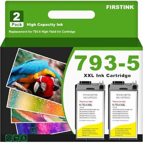 High Capacity 2 Pack SL-793-5 Red Ink Cartridge Postage 793-5 Red Fluorescent Ink Cartridge Replacement for PB P700 DM100 DM100i DM125i DM150i DM175i DM200L DM225 Postage Meter (40ML)