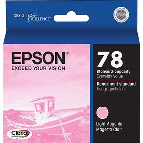 EPSON 78 Claria Hi-Definition Ink Standard Capacity Light Magenta Cartridge (T078620) Works with Artisan 50, Photo R260, R280, R380, RX580, RX595, RX680