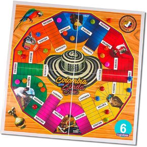 PARQUES PARCHEESI PARCHIS Board Game 4 and 6 Players Magnetic iman Original Adults juego de mesa Colombiano artesanias Regalos Colombia.