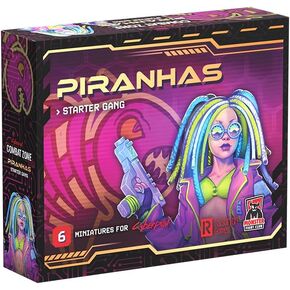 Monster Fight Club Cyberpunk Red Combat Zone Miniatures: Piranhas Starter Gang