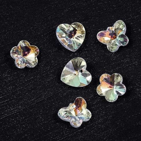 FZH4-10mm Faceted Briolette Glass Bead Kit لـ Jewelry Making 410pcs Rondelle Shape Crystal Spacer Beads DIY سوار قلادة مع 6 قلادة بلورية (خضراء صافية) in Kuwait