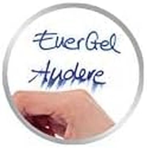 Pentel Energel Knock Ballpoint Pen, 0.5mm Needle Tip, Red Ink, Silver Body with Red Accent (BLN75Z-B) in Saudi Arabia