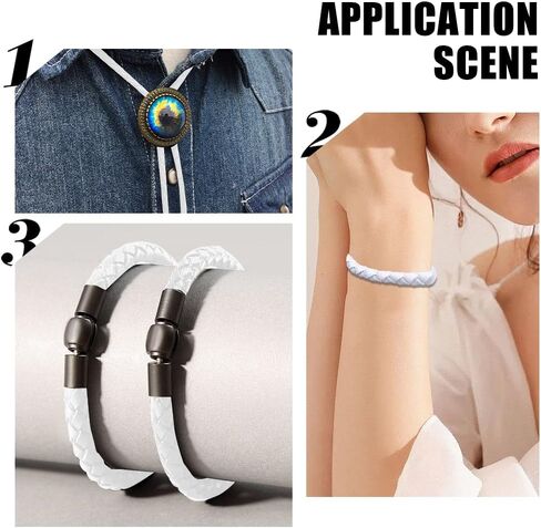 About 11 Yards 3Mm Black Braided Leather Cord Round Leather String Bolo Folded Genuine Cowhide Rope Strings with Spool for Jewelry Making Necklaces Bracelets Keychain DIY Crafts Supplies in Kuwait