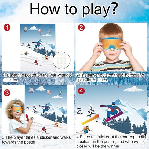 لعبة Plulon Cat Party Game for Kids Pin the Hat Bow Tie على ملصق لعبة عيد ميلاد Cat For Boy Girl Birthday Summer Party Form in Kuwait
