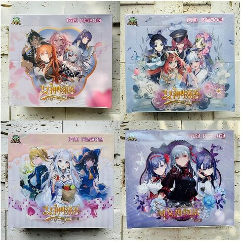 Goddess Story TCG Collection Cards, Booster Box Anime Cards， Goddess Story Set- Four Boxes of 600 Cards（NS-10-11-12-13） in Saudi Arabia