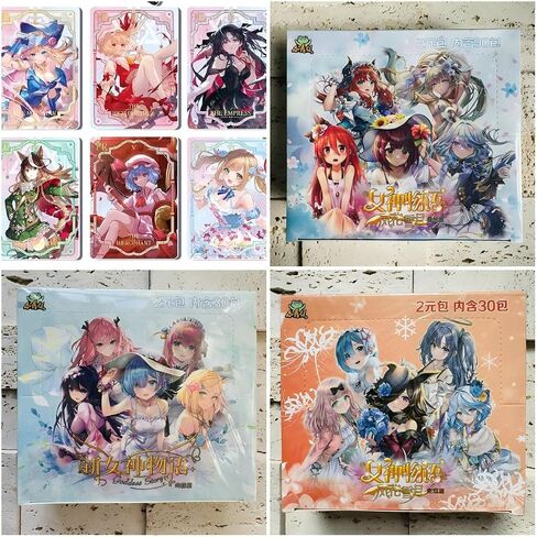 Goddess Story TCG Collection Cards, Booster Box Anime Cards， Goddess Story Set- Four Boxes of 600 Cards（NS-10-11-12-13） in Saudi Arabia