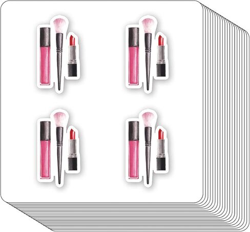 ملصقات مستحضرات التجميل المكياج 1 في سجلات القصاصات والفنون والحرفية و DIY Kids و Calendars Journals 80-Pack in Kuwait