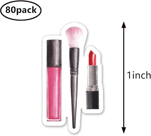 ملصقات مستحضرات التجميل المكياج 1 في سجلات القصاصات والفنون والحرفية و DIY Kids و Calendars Journals 80-Pack in Kuwait