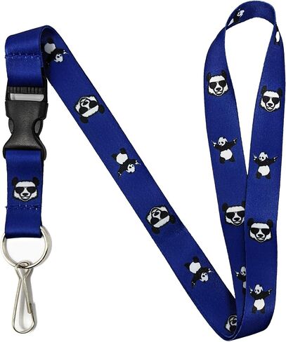 Vinylcation Hip Llama Lanyard Keychain and ID Holder with Detachable Buckle for Keys or Badge | Durable Black Polyester Novelty Necklace (Llama) in Saudi Arabia