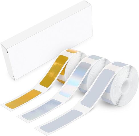 D30 Label Maker Tape, 12mm × 40 mm Label Tape, Label Printer Paper Thermal Sticker Label Tape for Home, School, and Office, 160 Tapes/Roll, 3-Roll, Laser in Saudi Arabia