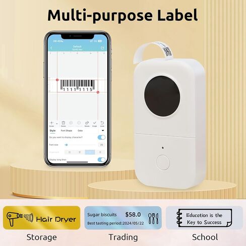 D30 Label Maker Tape, 12mm × 40 mm Label Tape, Label Printer Paper Thermal Sticker Label Tape for Home, School, and Office, 160 Tapes/Roll, 3-Roll, Laser in Saudi Arabia