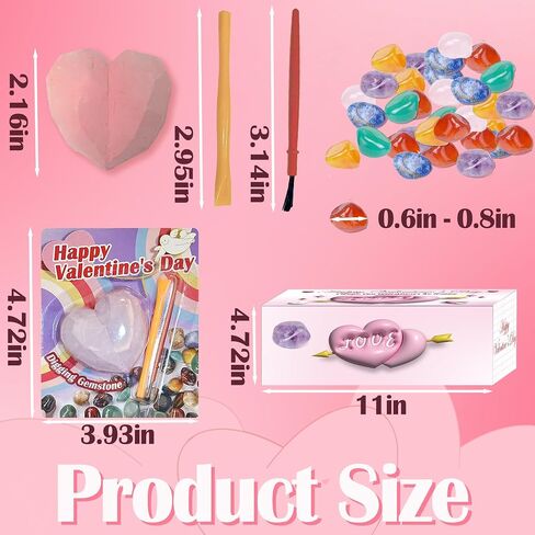 28 حزمة عيد الحب ديلز ، ومجموعات الوحل Glitter DIY على شكل قلب مع بطاقات المعايدة للفصول الدراسية المدرسية ، وتبادل حفلة عيد الحب. in Saudi Arabia