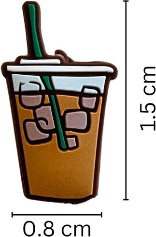 القهوة المثلجة الخرز بؤرة السيليكون | 12 PK Bulk بالجملة للجملة الطازجة شماعات القلم قابلة للبلعم مع مقطع شارة الجليد القش الأخضر in Saudi Arabia