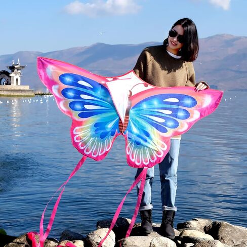 Kites for Kids & Adults, Beach Kites Set for Beginners, Easy to Fly Large Kites Pack for Boys and Girls, Kite String Included, Perfect for Outdoor Activities in Kuwait