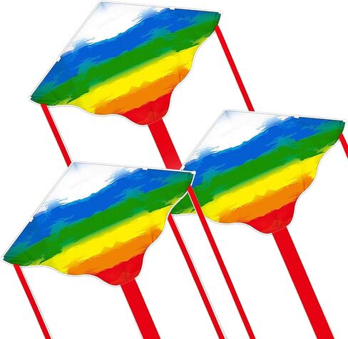 Kites for Kids & Adults, Beach Kites Set for Beginners, Easy to Fly Large Kites Pack for Boys and Girls, Kite String Included, Perfect for Outdoor Activities in Kuwait