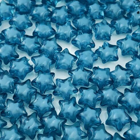 200pcs 11mm Acrylic Star Beads Spacer Beads for DIY Jewelry Making Bracelet Necklace Key Chains Handmade Craft(Red) in Kuwait