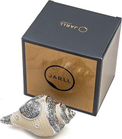 JARLL Luxury Golden Conch Music Box, Exquisite Rotating Sculpture for Home Décor, Weddings, Anniversaries, Meditation Spaces, Meaningful Gifts, Plays 'Memory' Tune in Saudi Arabia
