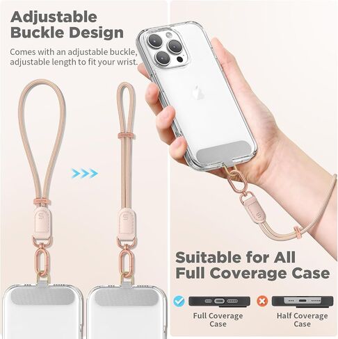 SURPHY Phone Wrist Strap, Keychain Wristlet, Phone Strap Charm with Tether Tab, Cellphone Lanyard Wrist, Key Chain for Women in Kuwait