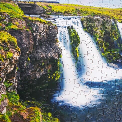 Jigsaw Puzzles for Adults 1000 Pieces Iceland Thick Sturdy 1000 Piece Puzzle Precise Interlocking Age 14+ Family Game in Saudi Arabia