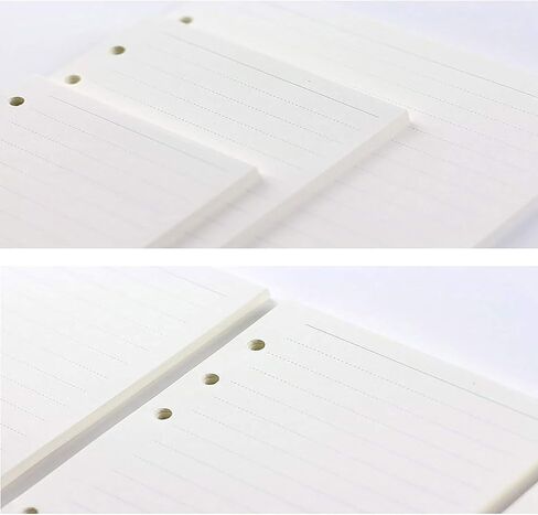 A6 Monthly Planner Insert Refill Paper, Undated 6 Holes Punched Office College Filler Paper, 100gsm 135sheets/270 pages Loose-leaf Binder Paper for 6 Ring Binder Journal Notebook(3.74" x 6.77") in Saudi Arabia
