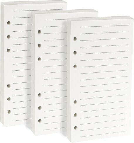 A6 Monthly Planner Insert Refill Paper, Undated 6 Holes Punched Office College Filler Paper, 100gsm 135sheets/270 pages Loose-leaf Binder Paper for 6 Ring Binder Journal Notebook(3.74" x 6.77") in Saudi Arabia